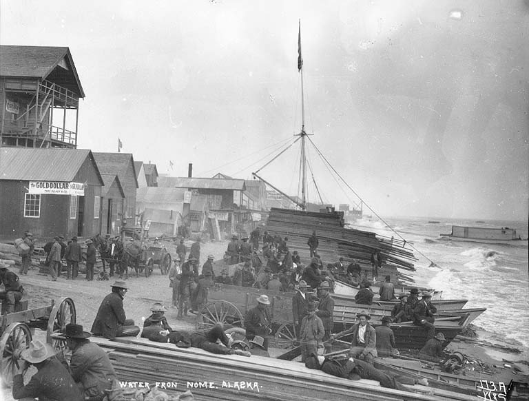 File:Waterfront at Nome, Alaska, ca 1900 (HEGG 595).jpeg