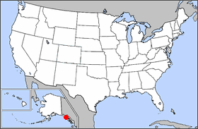 Location of Glacier Bay National Park and Preserve