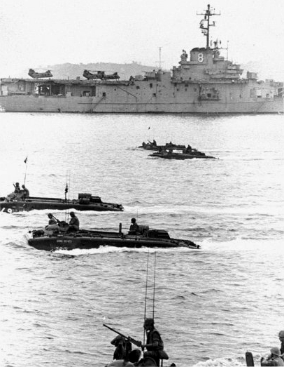 File:LVT-5 Amtracs pass USS Valley Forge (LPH-8) in 1968.jpg