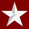 White star on maroon