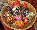 Pysanka technique eggs