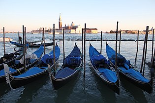 Gondolas in venice