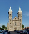 * Nomination Viborg Cathedral as viewed while standing on the entrance to Latinskolen. 72 MPixel exposure fused panorama from 12 image sets. --Slaunger 12:03, 13 December 2012 (UTC) * Promotion Good job but I'm wondering about the verticals, maybe a slight ccw tilt? --Selbymay 09:49, 14 December 2012 (UTC) Hmm.. I do not think there is a tilt, but the geometry has been very challenging for me on this one, because the field of view is very large. I had to stand quite close to the cathedral to get an unobstructed view (see othe photos in Category:Viborg domkirke). On the limit where keeping verticals vertical and horizontals on the facade horizontal does not really make make sense. Moreoever, I had to position myself off-center to the symmetry line, such that I could stand on some stairs of another building and look over the cars on the parking lot. I have used very many vertical and horizontal control points in the stitch and worked 4-5 hours on finding the best compromise between beding reality and being faithful to the subject. --Slaunger 10:17, 15 December 2012 (UTC)  Info I uploaded a new version. A second opinion would be welcome. --Selbymay 14:57, 16 December 2012 (UTC) An edit I can support as creator - it is an improvement. A second opinion would indeed be welcome. --Slaunger 09:44, 19 December 2012 (UTC) QI for me. --JLPC 08:04, 20 December 2012 (UTC)