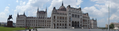 Deutsch: Panorama des Parlamentsgebäudes in Budapest. English: Panoramic view of the Hungarian parliament in Budapest.