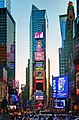 * Nomination In the centre is One Times Square, a skyscraper originally designed by Cyrus Eidlitz in a neo-Gothic style and completed in 1905; re-clad in the 1960s with a glazed curtain wall (HLW). At right is the Paramount Building in a set-back deco style by the Rapp brothers, 1927. At Broadway and 7th Avenue, Manhattan, NYC. --CherryX 13:09, 15 December 2012 (UTC) * Decline QI photos must be taken by a Commons user. Please read COM:QIC, section 2.1.2 --A.Savin 15:50, 15 December 2012 (UTC) Well, I don't understand, why only Commons-Users are able to take quality images; so other pictures can't be promoted as a quality one? Never mind; I'm just wondering and trying to figure out a logical reason for this. Anyways… thanks for this information. --CherryX 16:39, 15 December 2012 (UTC)