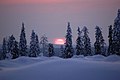 7 March, sunset in Kainuu