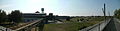 Deutsch: Panorama des Bochumer Westparks mit Jahrhunderthalle und Wasserturm. English: Panoramic of the Bochum Westpark with Centennial Hall and water tower.