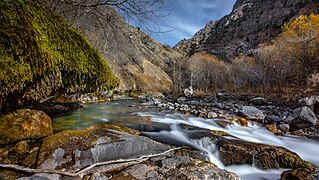 River rapids at Ugam-Chatkal national park, Tashkent Region