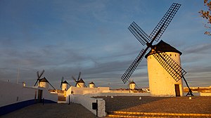 Windmills in Campo de Criptana, Spain.