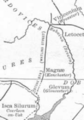 Detail map of the Welsh "Watling Street"