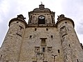 * Nomination The Grosse Horloge tower (XVth century for the base-XVIIIth century for the summit), a public clock tower used as a gate between the harbour and the city, from below, south side. Historic monument of France since 1978--Jebulon 00:00, 29 May 2010 (UTC) new version uploaded --Jebulon 23:14, 4 June 2010 (UTC) * Decline Adjustments blowned the sky severely. ZooFari 18:24, 6 June 2010 (UTC)