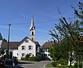 Landvogteistraße, Blick zur Pfarrkirche