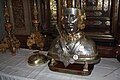 Relic with brain pan of St. Sebastian in Ebersberg, Germany