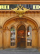 Ornate Bakery Entrance on Hofgasse