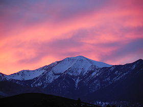 Humphreys Peak at dusk