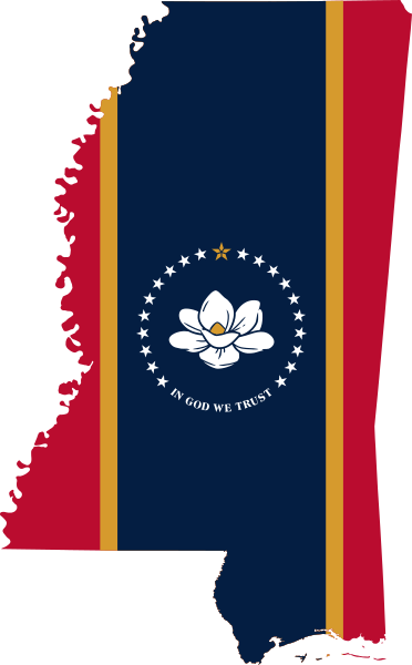 File:Flag map of Mississippi.svg