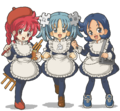 Commons-tan, Wikipe-tan, Wikiquote-tan by Kasuga