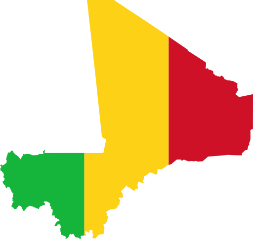 File:Flag map of Mali.svg