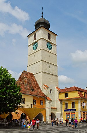 Council Tower in Sibiu, Romania