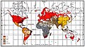 Lothrop Stoddard's map of the races of the world, 1920.