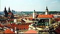 English: Roofs of Old town (Tyn and St Michael's spires)