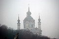 St. Andrew's Church in Kiev's Andrew's Descent, as seen from the distance