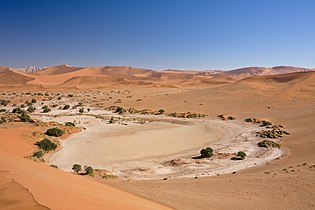 Clay pan at Sossusvlei