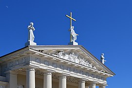 Entrance Façade (side view) of Cathedral of St Stanislaus & St Ladislaus