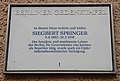 Siegbert Springer, Spenerstraße 15, Tiergarten