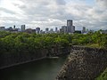 View osaka as seen from lower part of Osaka Castle