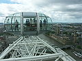 Top of the London Eye with Houses of Parliament