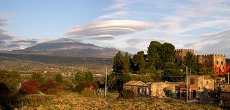 Etna vulcan from Carcaci