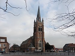 Beselare, Sint-Martinuskerk, Zonnebeke.- Région flamande (Belgique)