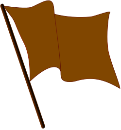 File:DarkOrange flag waving.svg