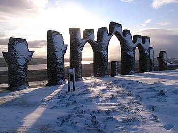 Commended: The Fyrish Monument in December Author: Reg Tait