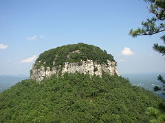 Pilot Mountain, 738 metres (2,421 ft), Sauratown Mountains, North Carolina