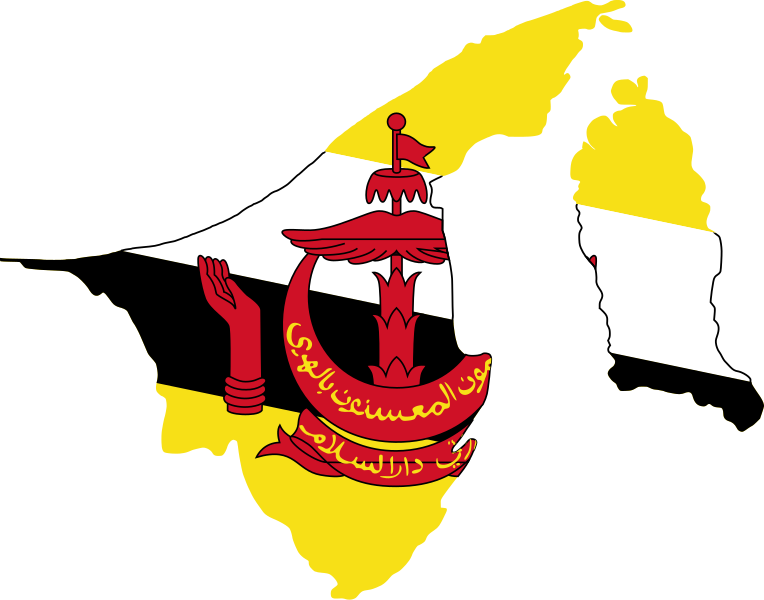 File:Flag-map of Brunei.svg