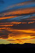 Blue Velvet Mountain Silhouette