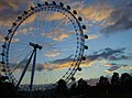 London Eye at Sunset