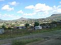 view from the main road south in Maseru