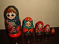 Floral matryoshka set 2