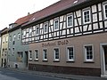 Riemenschneiderstraße, Bäckerei und Geburtshaus von Erzbischof Abert mit Tafel