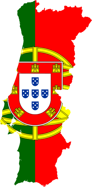 File:Flag map of Portugal.svg