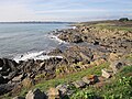 Falaises de part et d'autre de la Crique de Porsguen.