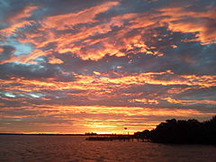 Dawn on Placida harbour