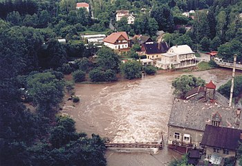 Nové Město nad Metují, floods in 1997