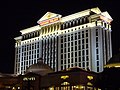 Caesars Palace at night