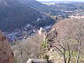 Ferrette vue du château, 14 mars 2004