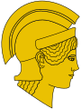 Athena head with wavy hair.svg