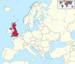 Mapa de the United Kingdom